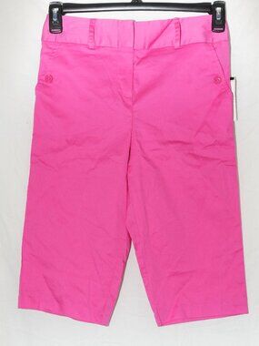 NWT Amy Byer Girls Size 16 Hot Pink Shorts Shiny 2 Pockets 13” inseam